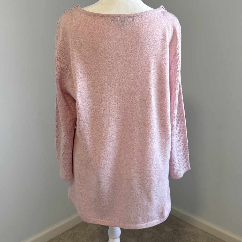 Briggs New York Light Pink Beaded Collar Sweater
SZXL - Picture 2 of 13